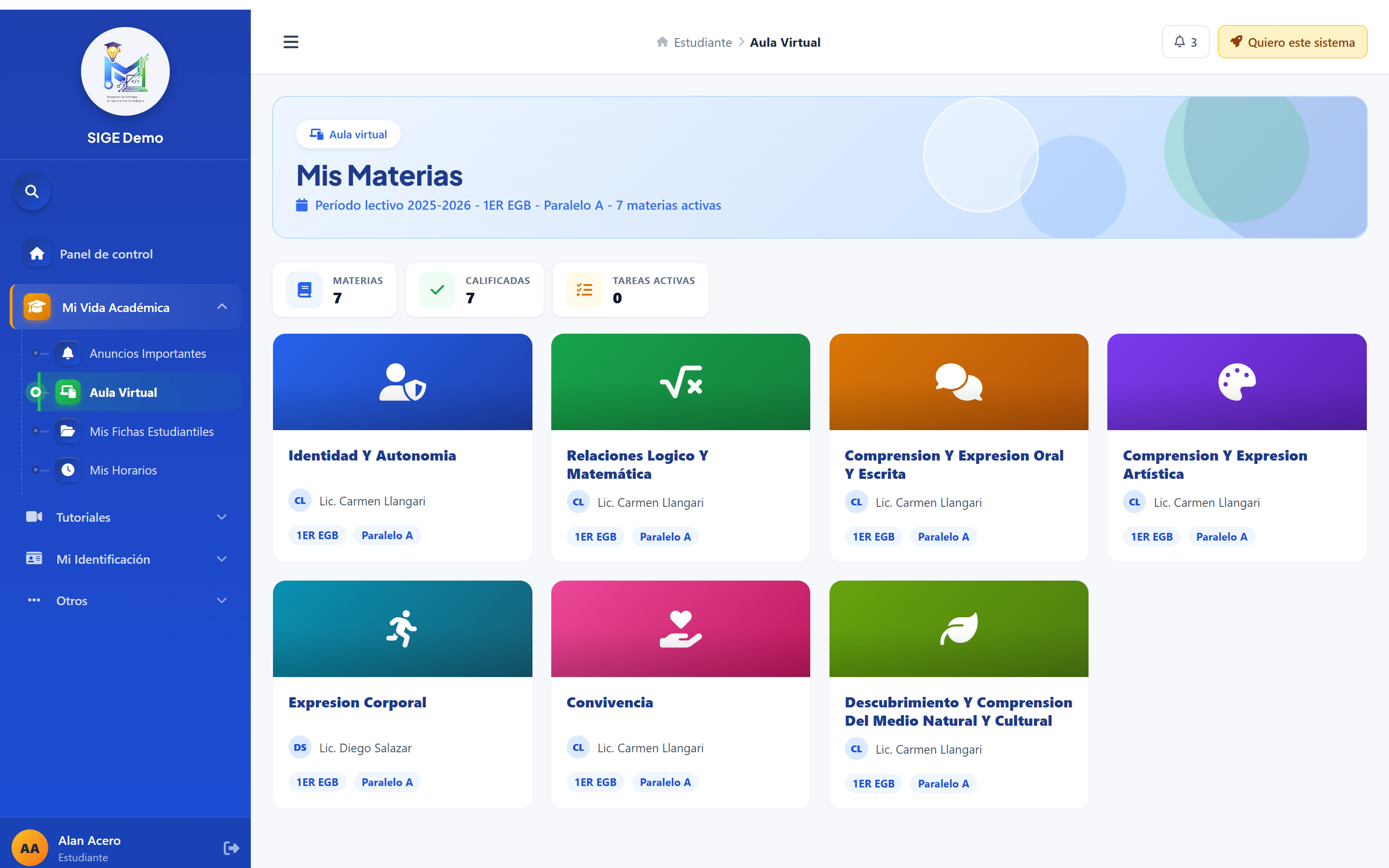 Portal estudiante